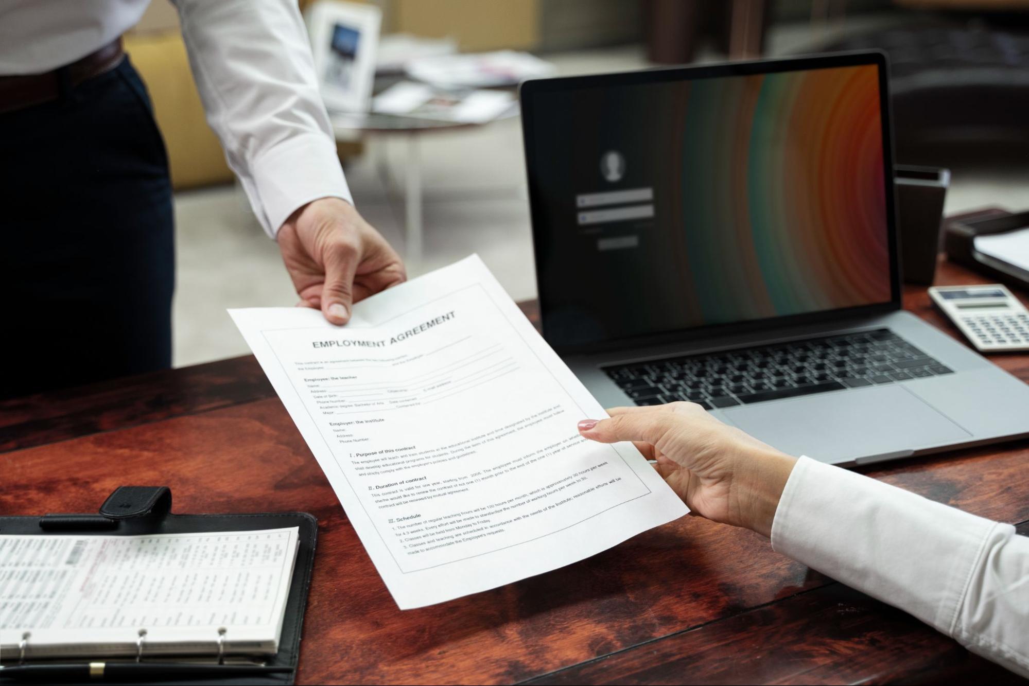 Employment and Education Verification Documents